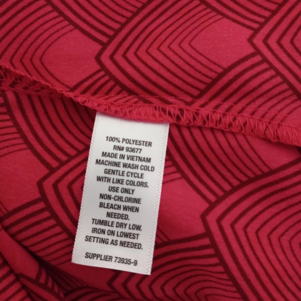 Worthington Size PXXL Bow Tie Blouse Red Color Long Sleeve New With Tag $25 - Picture 10 of 12